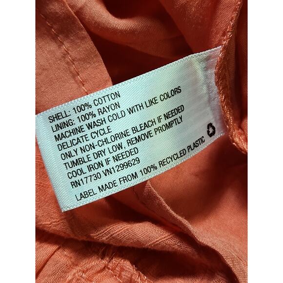 Knox Rose Maxi Dress Womens 4X Corral Pink Tiered Beach Vacation Spring Easter - Picture 3 of 6